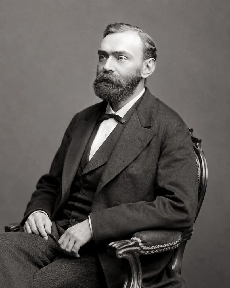 Retrato de Alfred Bernhard Nobel